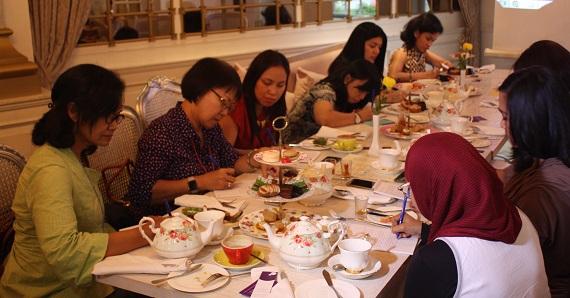 Participants at a travel writing workshop in Jakarta, organised by sexual violence advocacy organisa
