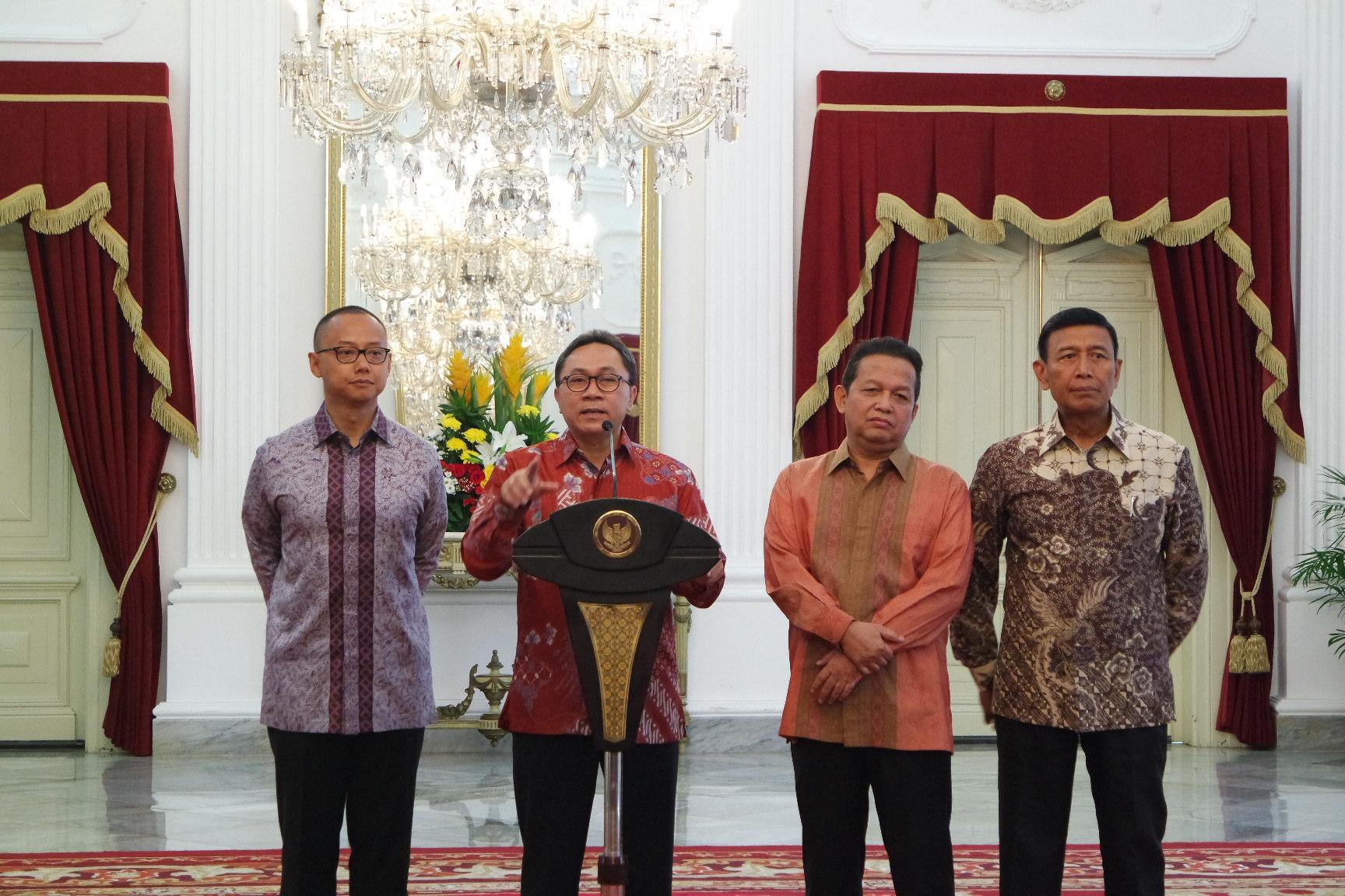 Ketua Umum PAN Zulkifli Hasan di Istana Negara. (Errick/KBR)