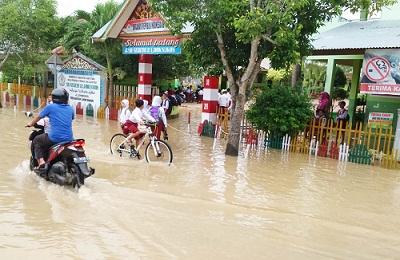 Banjir, Ribuan Murid di Aceh Utara Libur