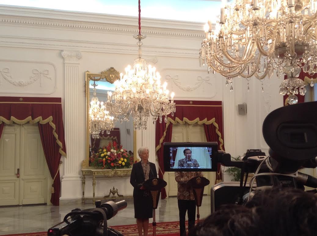 Christine Lagarde di Istana Negara. (Erric/KBR)
